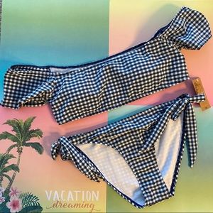 Cremieux Checkmate Off the Shoulder Bikini